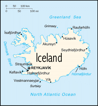 Mapa de Iceland